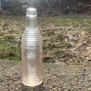 Vintage 6oz Orange Crush Clear Glass Bottle